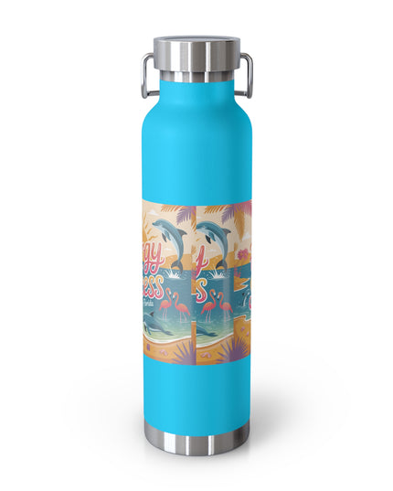 "February in Florida, Energy for Success" Copper Vacuum Insulated Bottle, 22oz