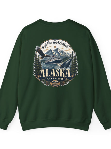 "Alaska" (Ink front and back) Unisex Heavy Blend Crewneck Sweatshirt