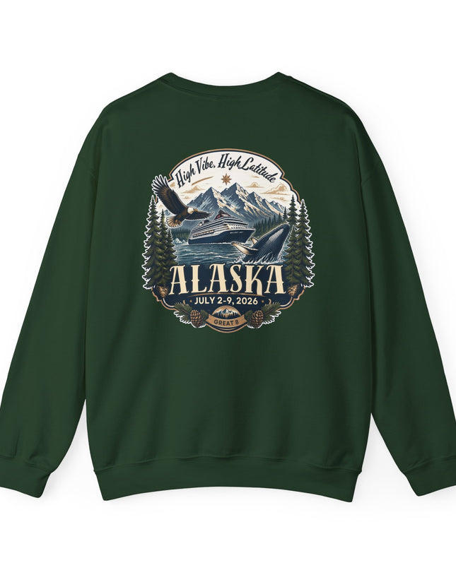 "Alaska" (Ink front and back) Unisex Heavy Blend Crewneck Sweatshirt