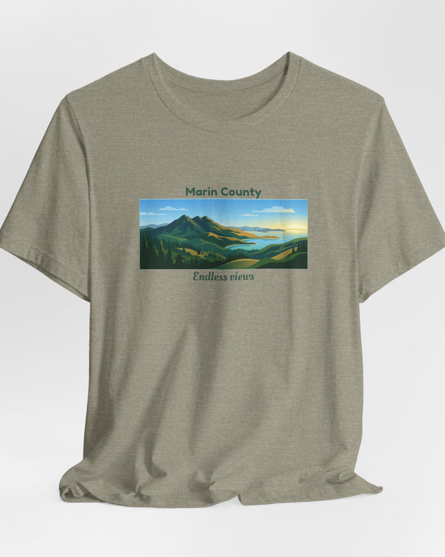 "Marin County - Endless Views" Unisex Jersey Short Sleeve Tee