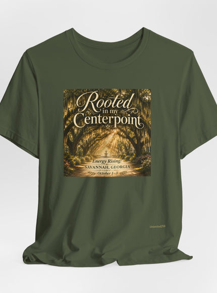 "Rooted in my Centerpoint" Unisex Jersey Short Sleeve Tee
