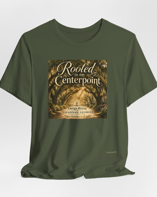 "Rooted in my Centerpoint" Unisex Jersey Short Sleeve Tee