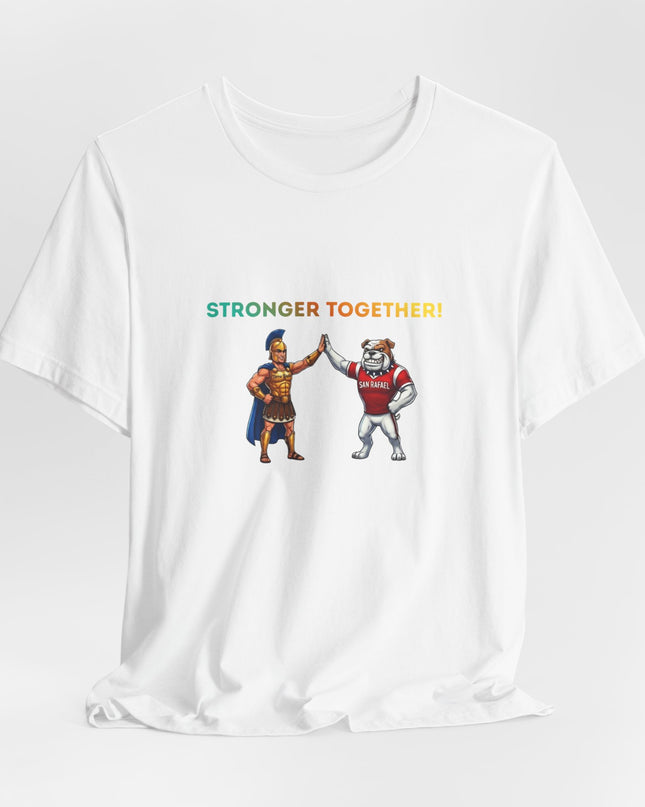 "Stronger Together SR and TL Mascots" Unisex Jersey Short Sleeve Tee