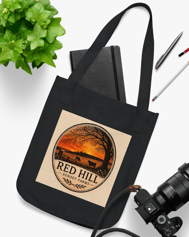 "Red Hill Sunset Farms Organic Canvas Tote Bag