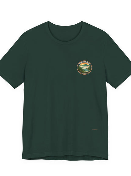 "Marin County - Above the Fog - No Text" (2-sided) Unisex Jersey Short Sleeve Tee