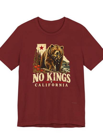 "No Kings California" Unisex Jersey Short Sleeve Tee