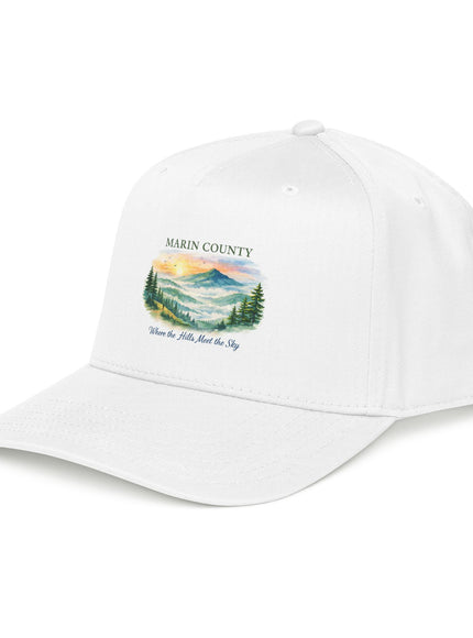 "Marin County, Where the Hills Meet the Sky" Mid Profile Baseball Cap