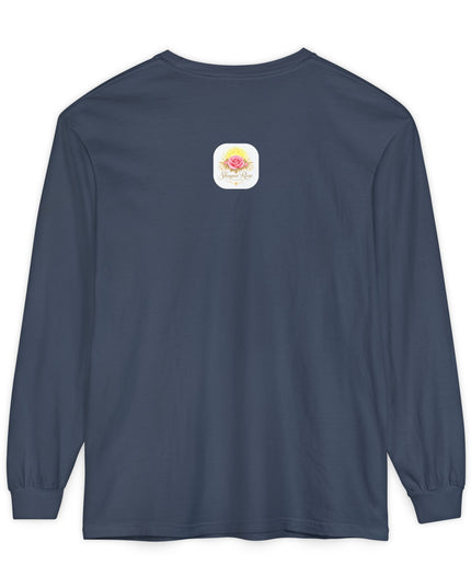 "Happy Valentine's Day" Unisex Garment-dyed Long Sleeve T-Shirt
