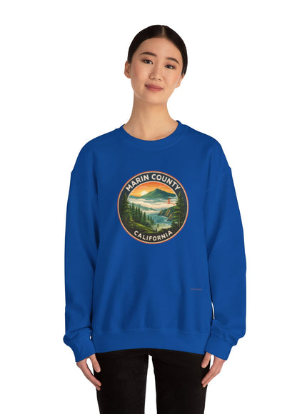 "Marin County, Above the Fog - no text" Unisex Heavy Blend Crewneck Sweatshirt