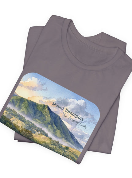 "Mount Tamalpais, the Sleeping Lady" Unisex Jersey Short Sleeve Tee