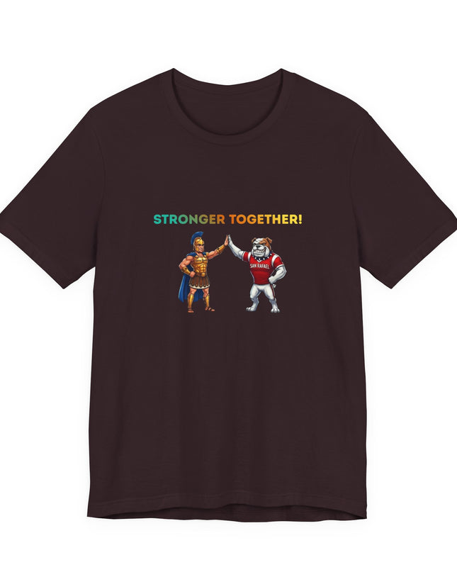 "Stronger Together SR and TL Mascots" Unisex Jersey Short Sleeve Tee