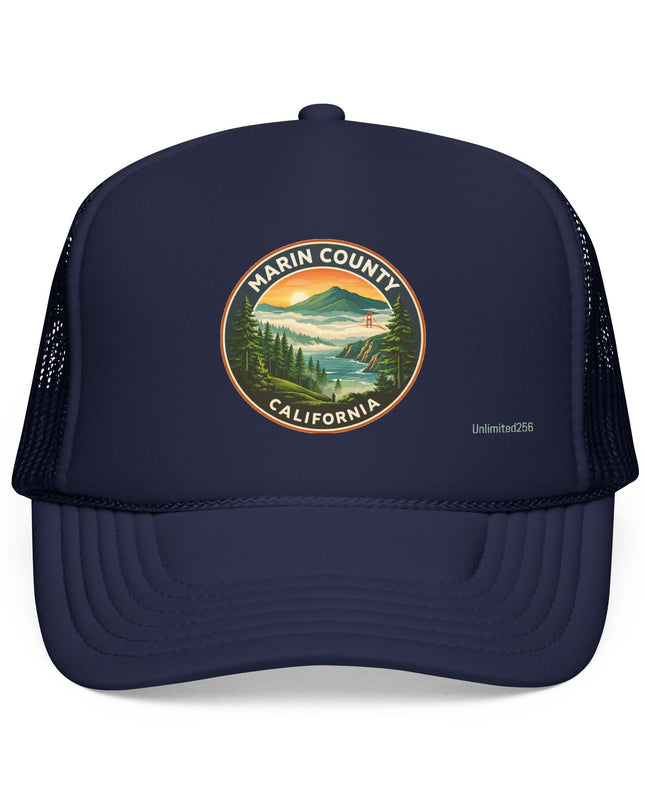 "Marin County, Above the Fog" Foam Trucker Hat
