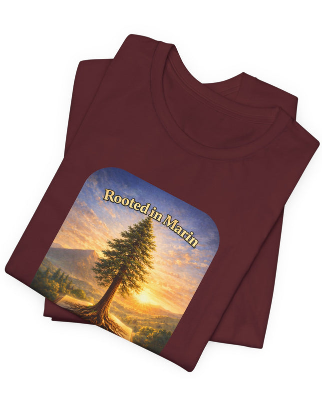 "Rooted in Marin, College of Marin" Unisex Jersey Short Sleeve Tee