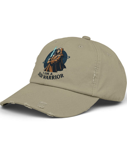 "I am a Jedi warrior" Unisex Distressed Cap