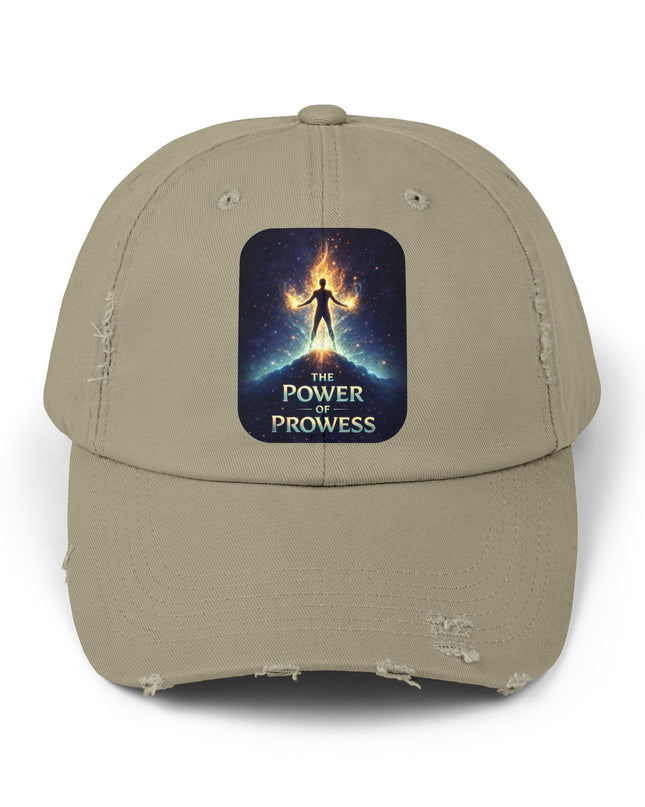 "The Power of Prowess" Unisex Distressed Cap