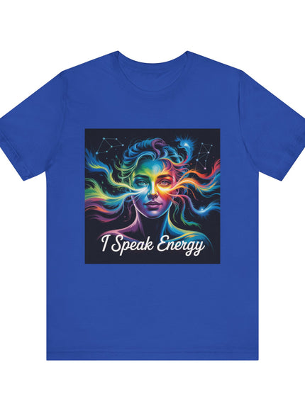 "I Speak Energy, (Energy for Success)" Men's and Women's Jersey Short Sleeve Tee