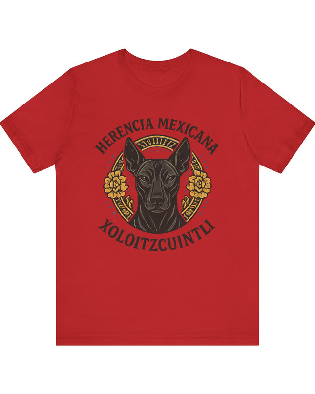 "Herencia mexicana - Xoloitzcuintli" Unisex Jersey Short Sleeve Tee