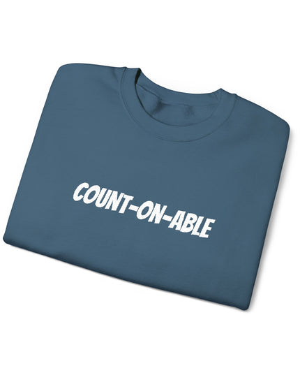 "Count-on-able" Unisex Embroidered Sweatshirt