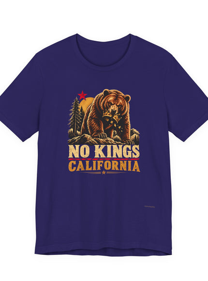 "No Kings California" Unisex Jersey Short Sleeve Tee
