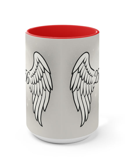 "Celestial Angel Wings 256" Accent Mug