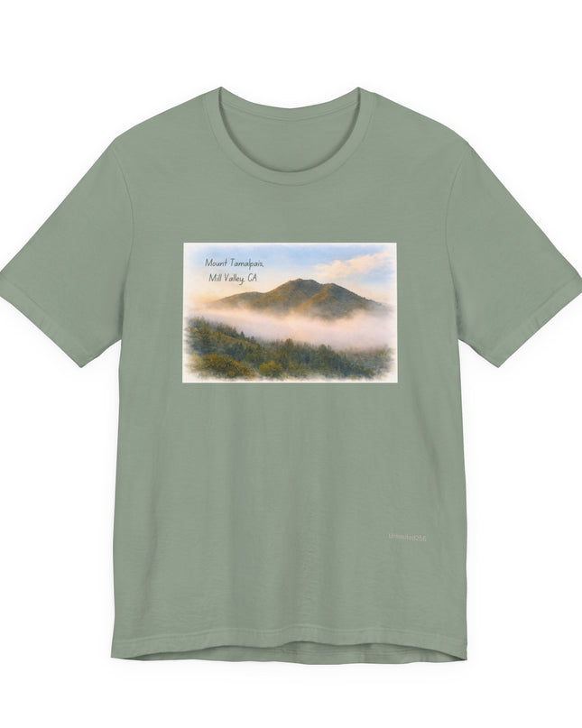 "Mount Tamalpais, Mill Valley, California" Unisex Jersey Short Sleeve Tee