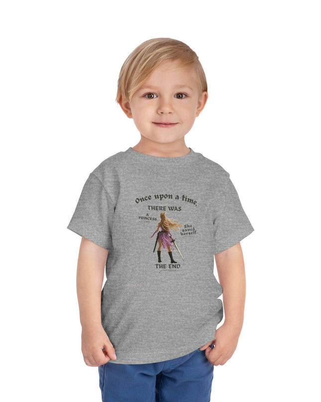 "She Saved Herself" Toddler Short Sleeve Tee