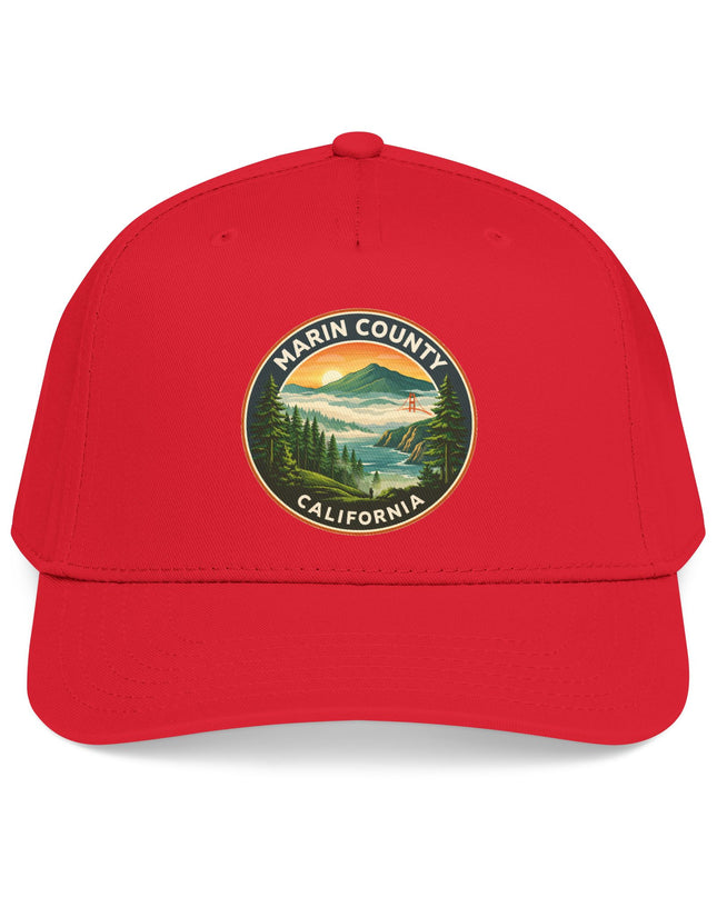"Marin County, Above the Fog" Mid Profile Baseball Cap