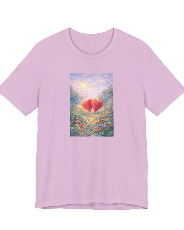 "Valentine's Day - Monet Style" Unisex Jersey Short Sleeve Tee