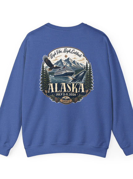 "Alaska" (Ink front and back) Unisex Heavy Blend Crewneck Sweatshirt