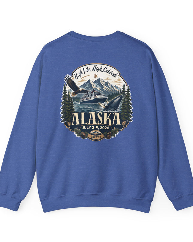 "Alaska" (Ink front and back) Unisex Heavy Blend Crewneck Sweatshirt