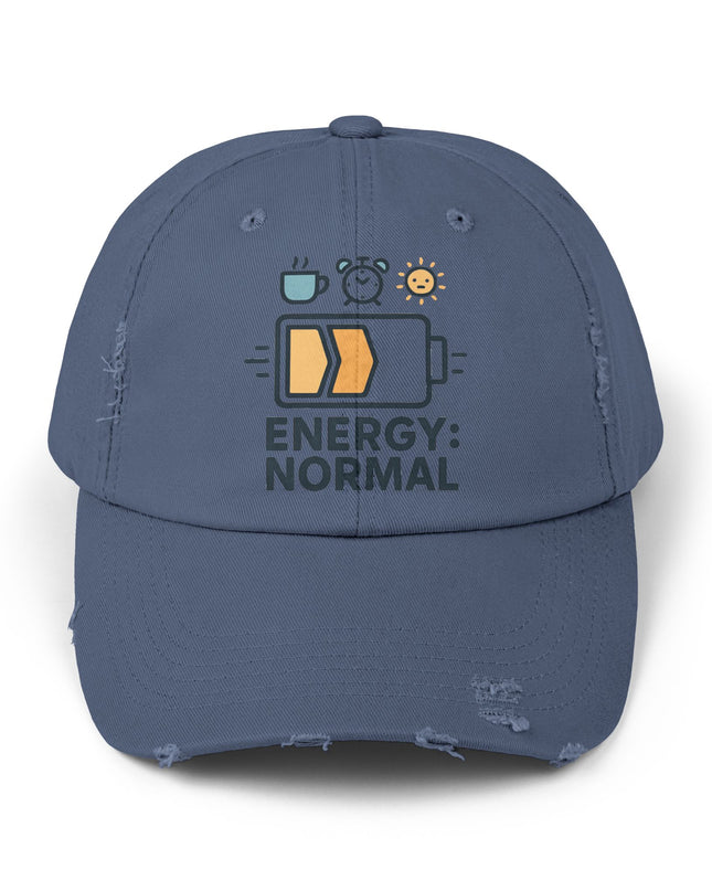 "Energy normal" Unisex Distressed Cap