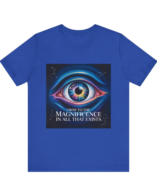 "I Bow to the Magnificence in all that Exists" Men's and Women's Jersey Short Sleeve Tee