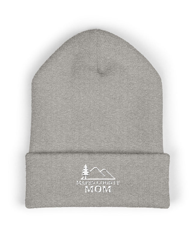"Marin County Mom" Classic Cuffed Beanie (Embroidery)