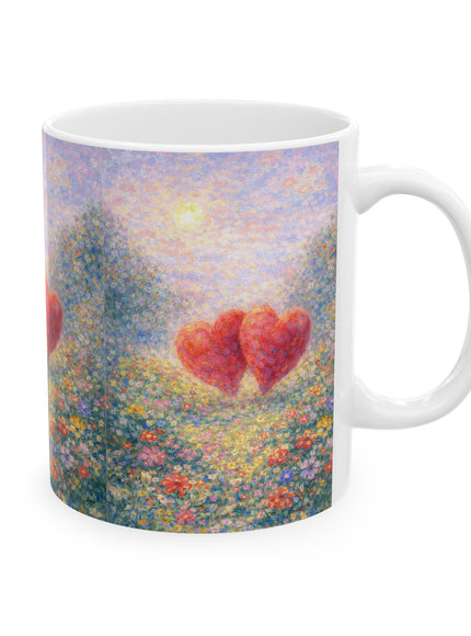 "Valentine's Day - Monet Style" Ceramic Mug, (11oz, 15oz)