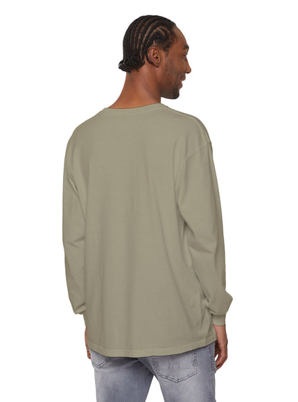 "Tides and Tall Trees" Unisex Garment-dyed Long Sleeve T-Shirt