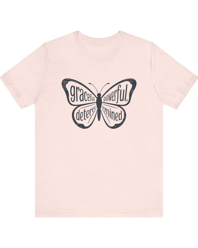 "Butterfly with Words" Unisex Jersey Short Sleeve Tee