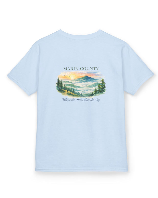 "Marin County, Where the Hills Meet the Sky" Kids Heavy Cotton Tee