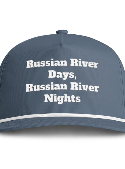 "Russian River Days, Russian River Nights" Sunwashed Rope Cap