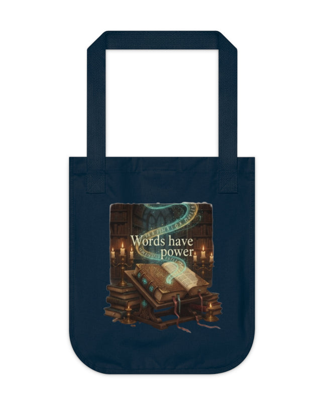 "Words Have Power" Organic Canvas Tote Bag