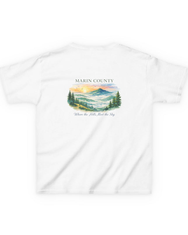 "Marin County, Where the Hills Meet the Sky" Kids Heavy Cotton Tee