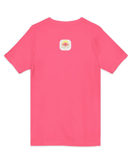 "Happy Valentine's Day" Unisex Jersey Short Sleeve V-Neck Tee