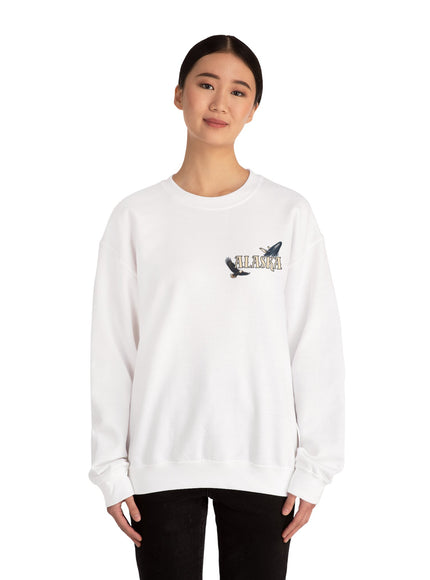 "Alaska" (Ink front and back) Unisex Heavy Blend Crewneck Sweatshirt