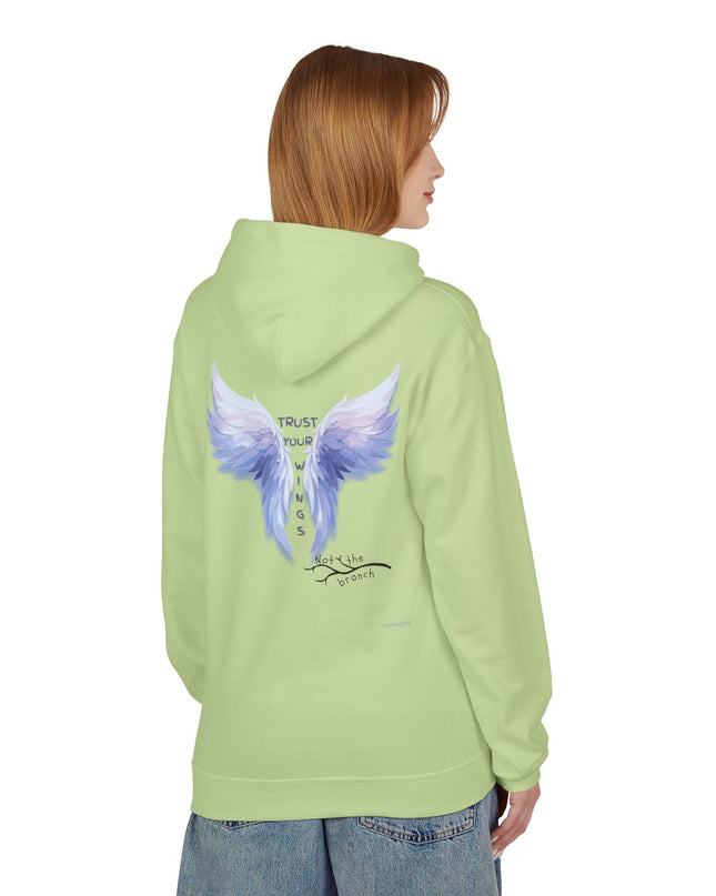 "Trust your Wings, Not the Branch" Unisex Midweight Softstyle Fleece Hoodie