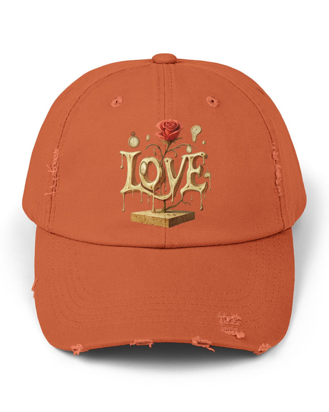"Love (Salvador Dali)" Unisex Distressed Cap