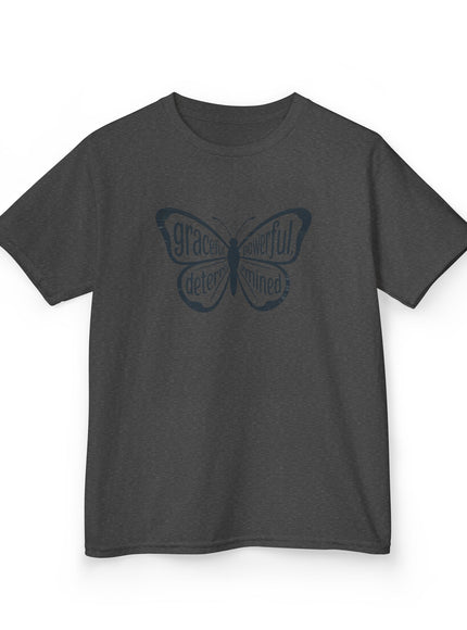 "Butterfly With Words" Kids Heavy Cotton Tee