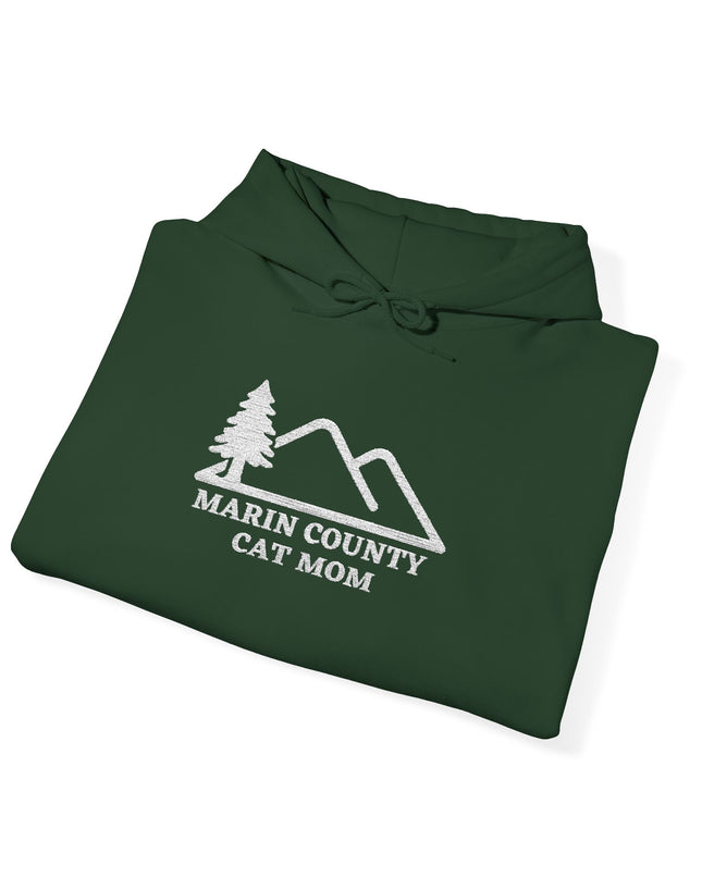 "Marin County Cat Mom" Unisex Heavy Blend Hooded Sweatshirt