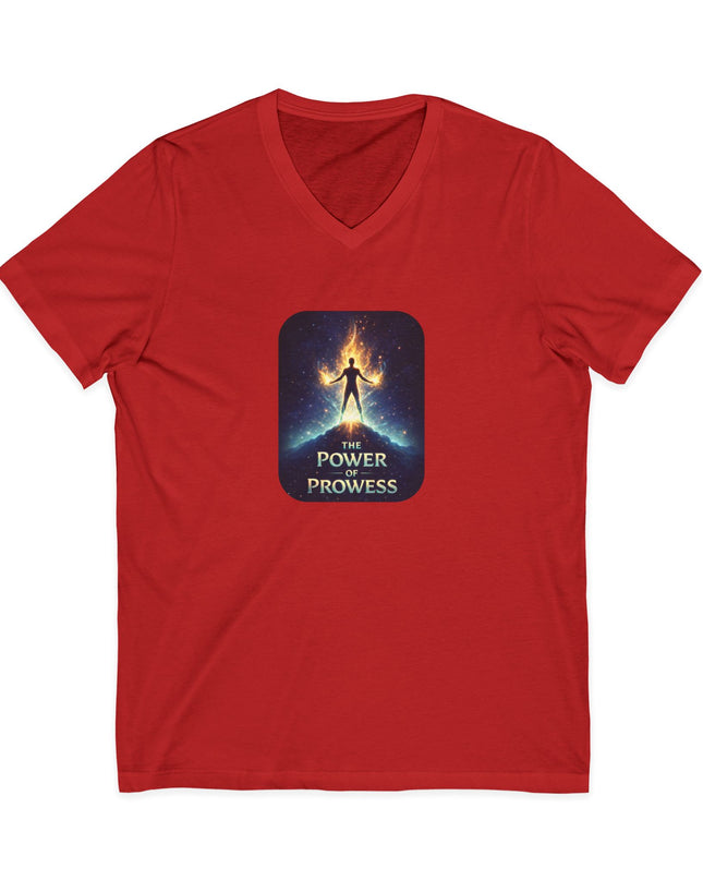 "The Power of Prowess" Unisex Jersey Short Sleeve V-Neck Tee