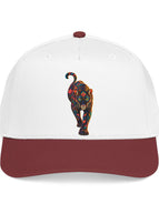 One size / Maroon / White