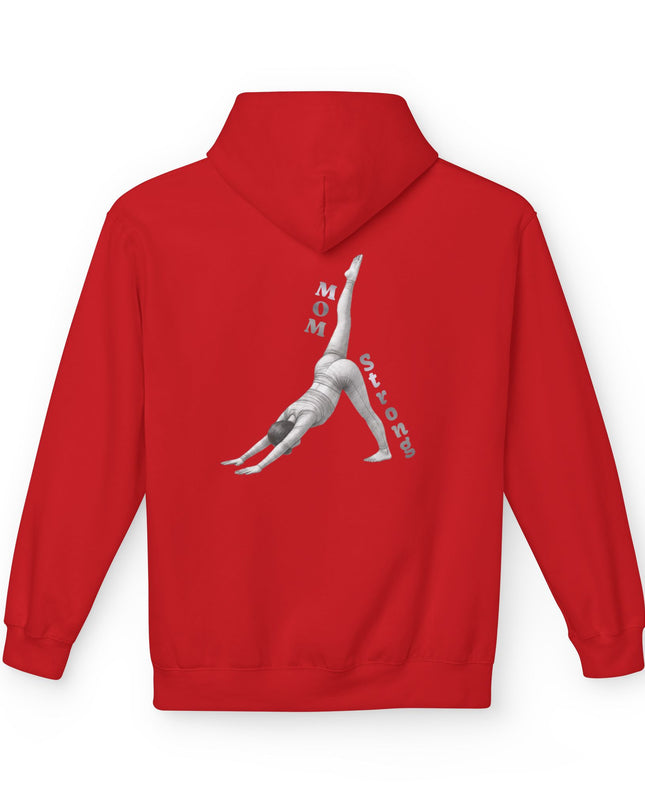 "Mom Strong Pilates" (Lighter ink on both sides) Unisex Midweight Softstyle Fleece Hoodie