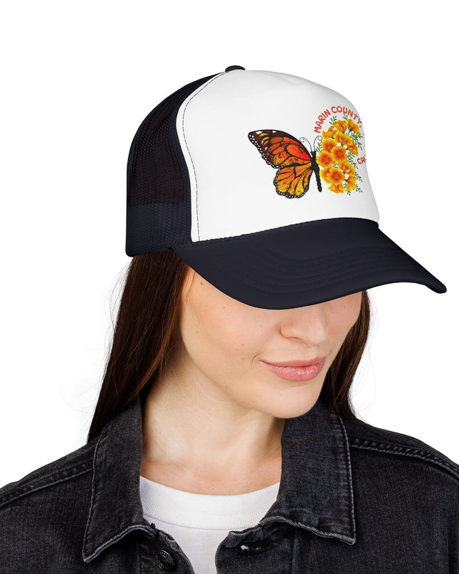 "Butterfly Poppies, Marin County California" Foam Trucker Hat